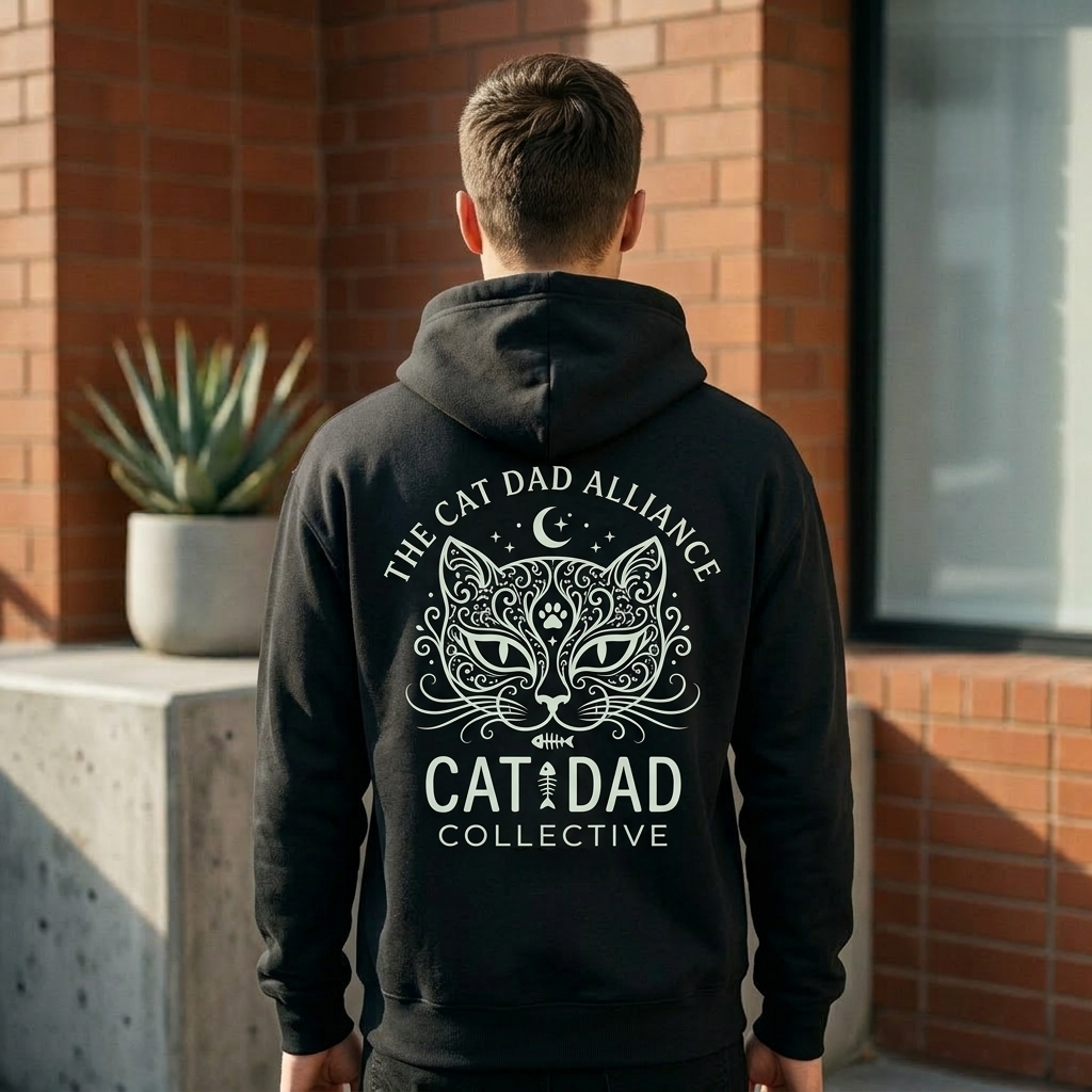 Cat Dad Hoodie – Unisex Oversized Hoodie for Cat Lovers | Pet Parent Gift | Cozy Streetwear