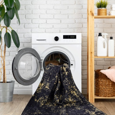 LOOM  LUXE 5x8 Area Rug For Bedroom, Washable Rug, Low-Pile, Non-Slip, Non-Shedding, Foldable, Kid Pet Friendly - Area Rugs For Living Room, Bedroom, Kitchen Wedding Gift