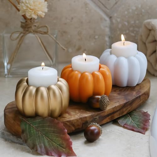 Pumpkin Candlestick Holders