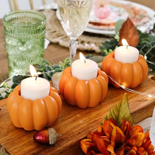 Pumpkin Candlestick Holders