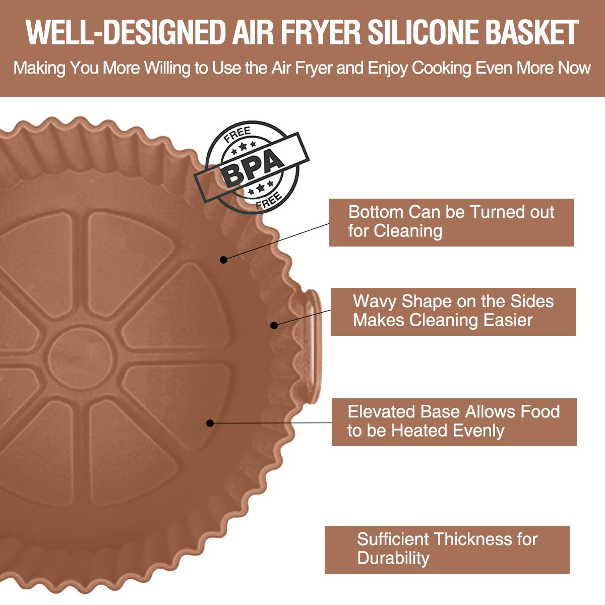 Air Fryer Silicone Liners Pot