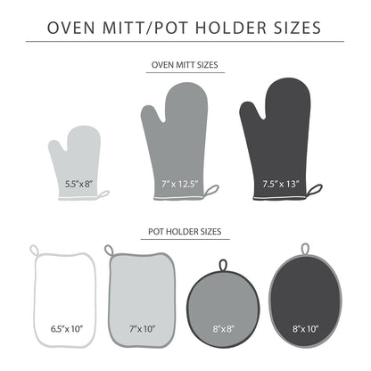 Silicone Oven Mitt Set