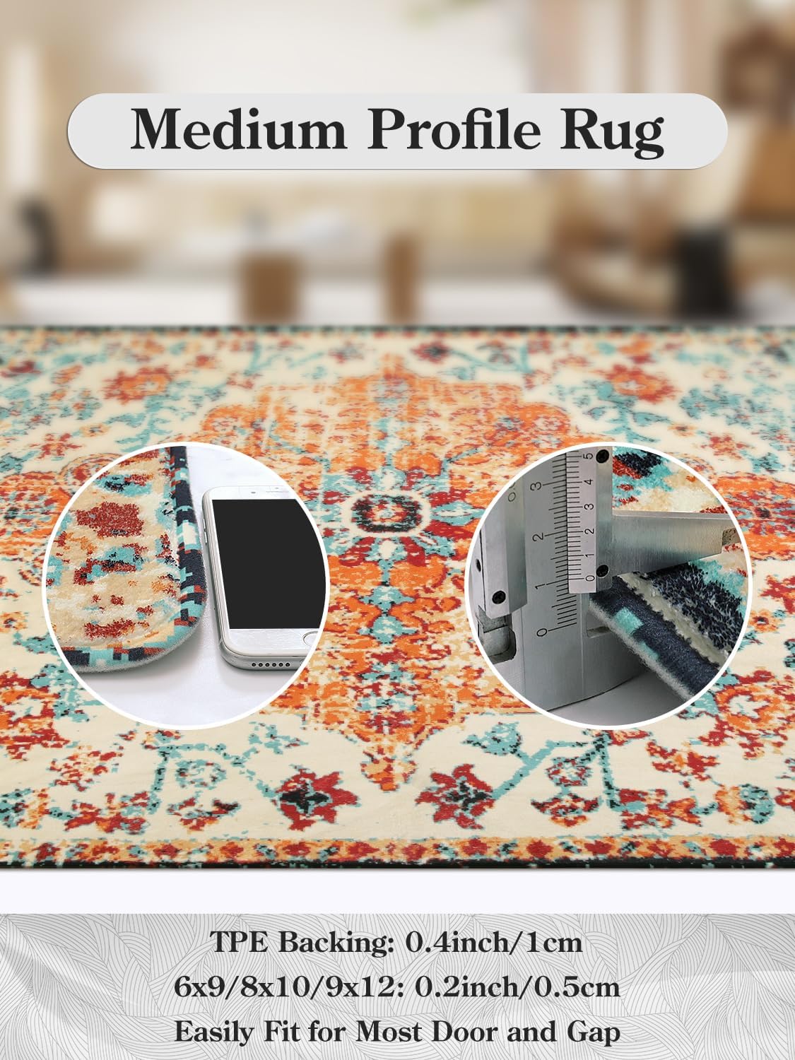 Floral Medallion Area Rug