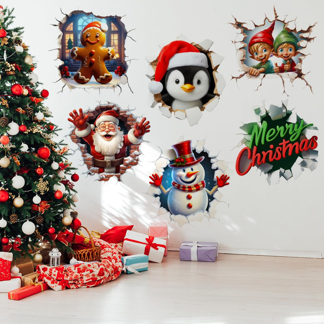 3D Christmas Decals