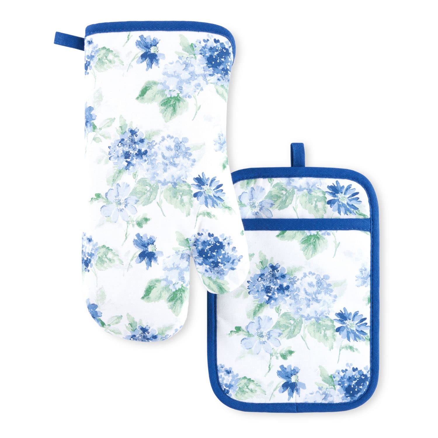 Floral Oven Mitt &amp; Pot Holder