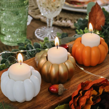 Pumpkin Candlestick Holders