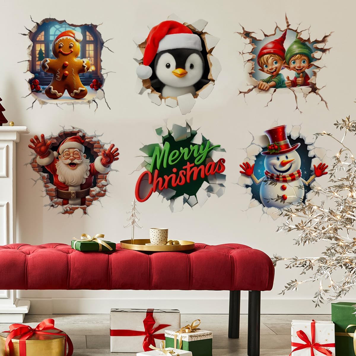 3D Christmas Decals