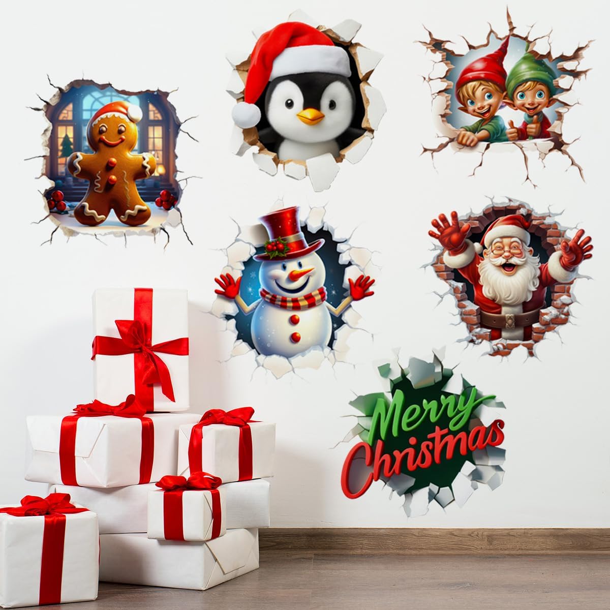 3D Christmas Decals