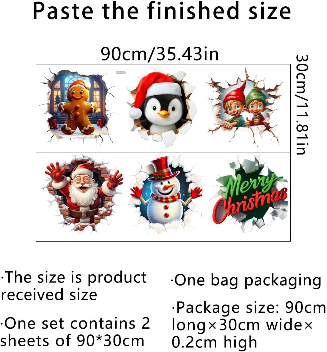 3D Christmas Decals