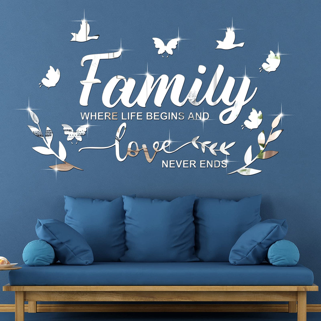 Mirror Family Wall Decor 3D Acrylic