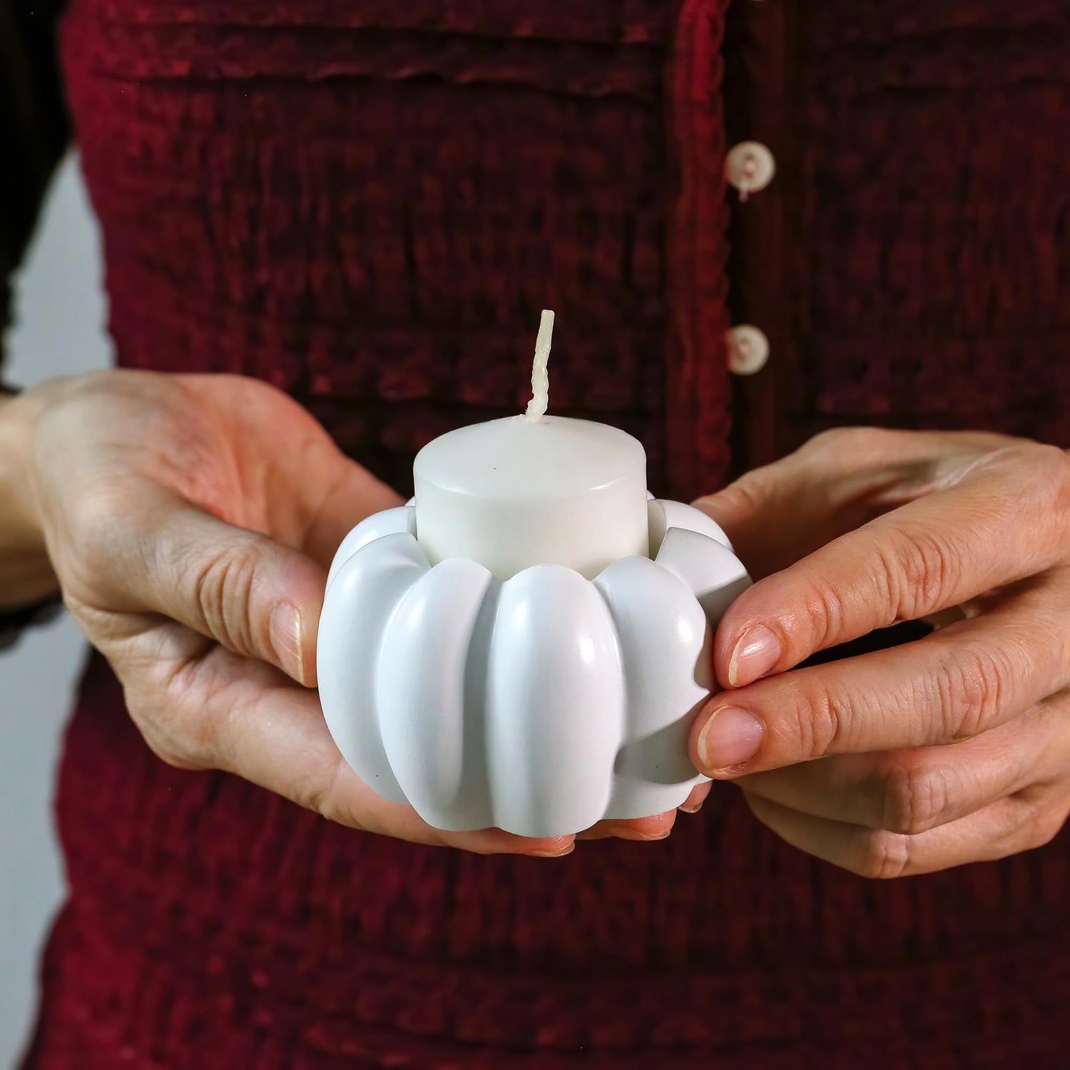 Pumpkin Candlestick Holders