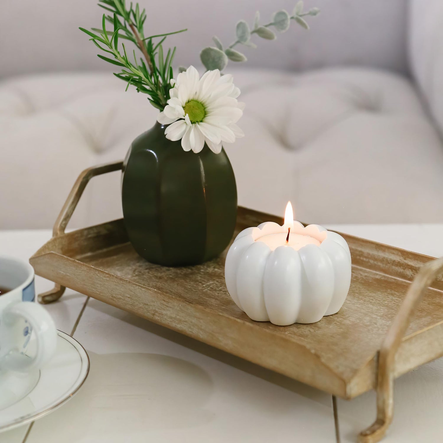 Pumpkin Candlestick Holders