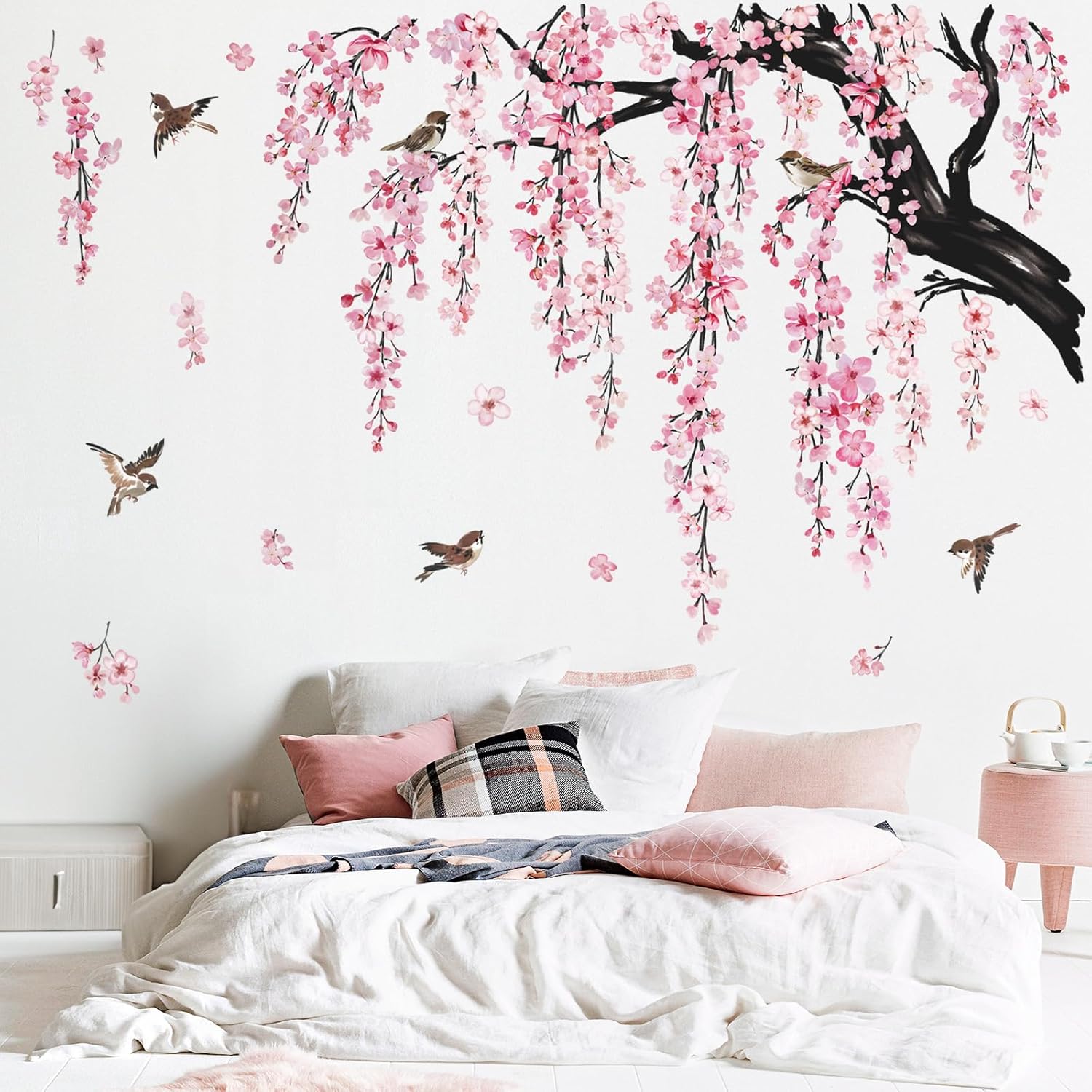 Large Flower Tree Branch Wall Stickers