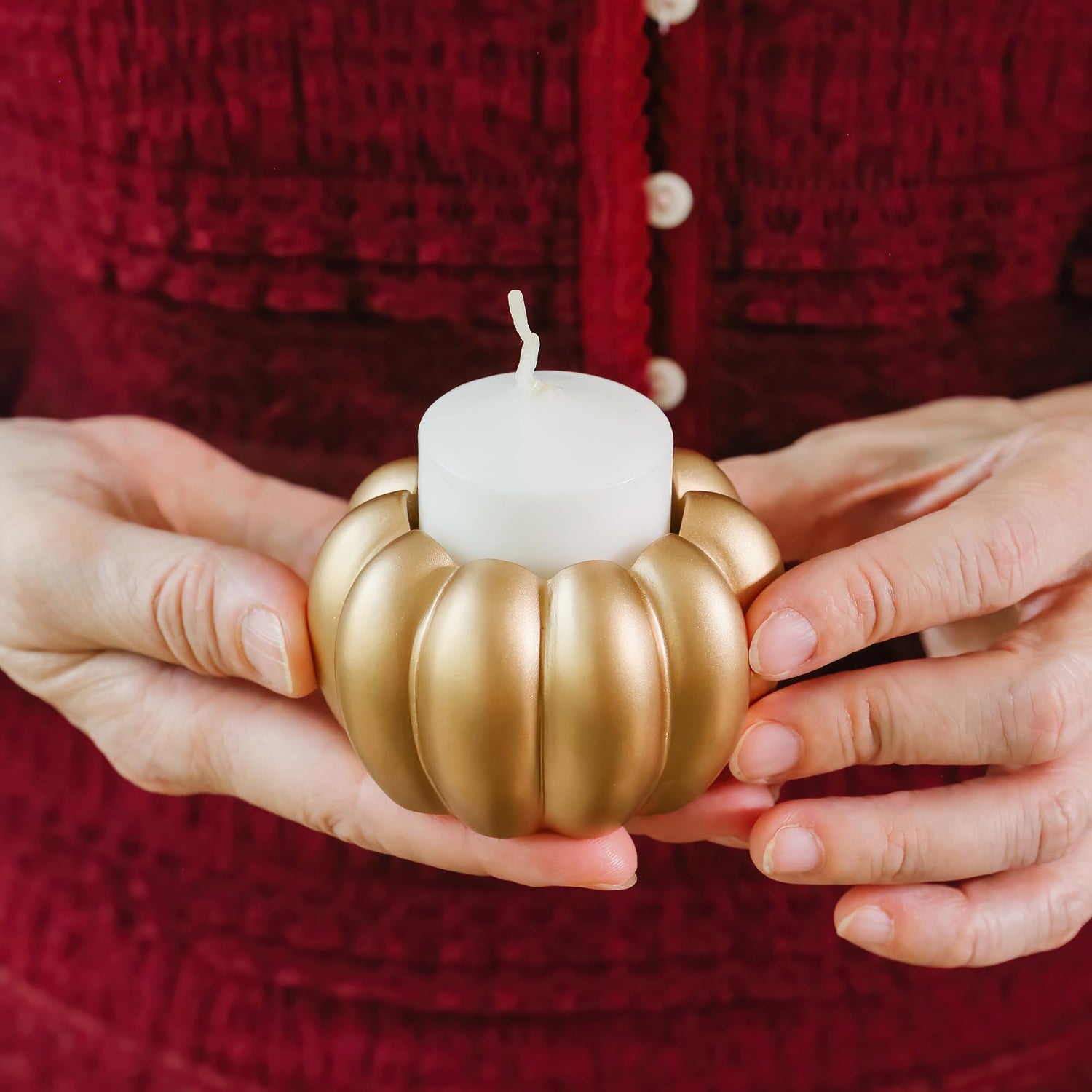 Pumpkin Candlestick Holders