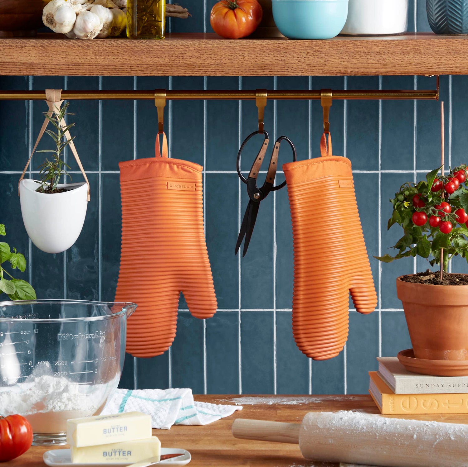 Silicone Oven Mitt Set