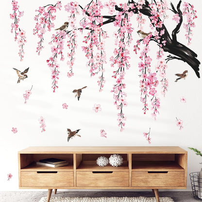 Large Flower Tree Branch Wall Stickers