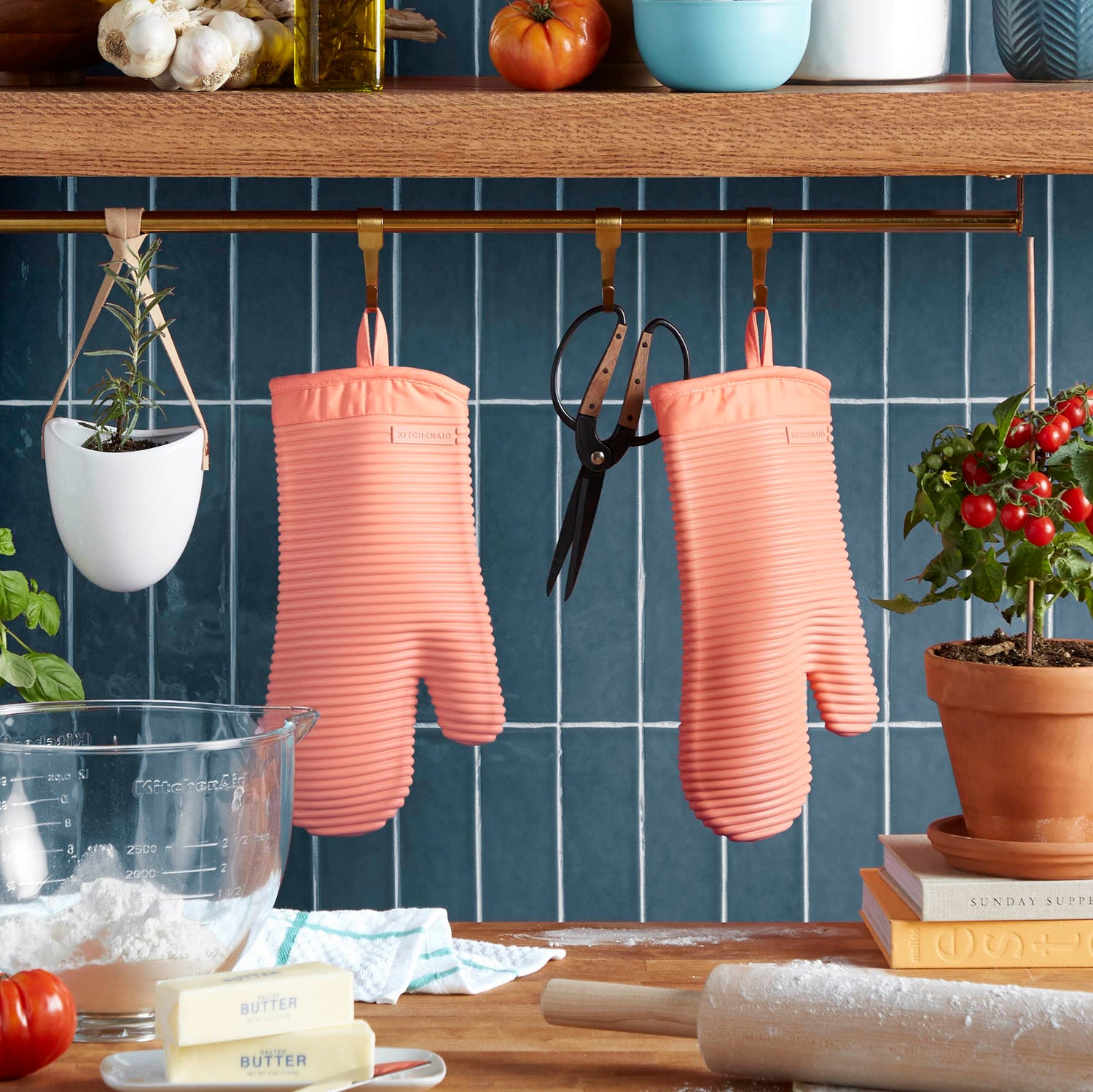 Silicone Oven Mitt Set