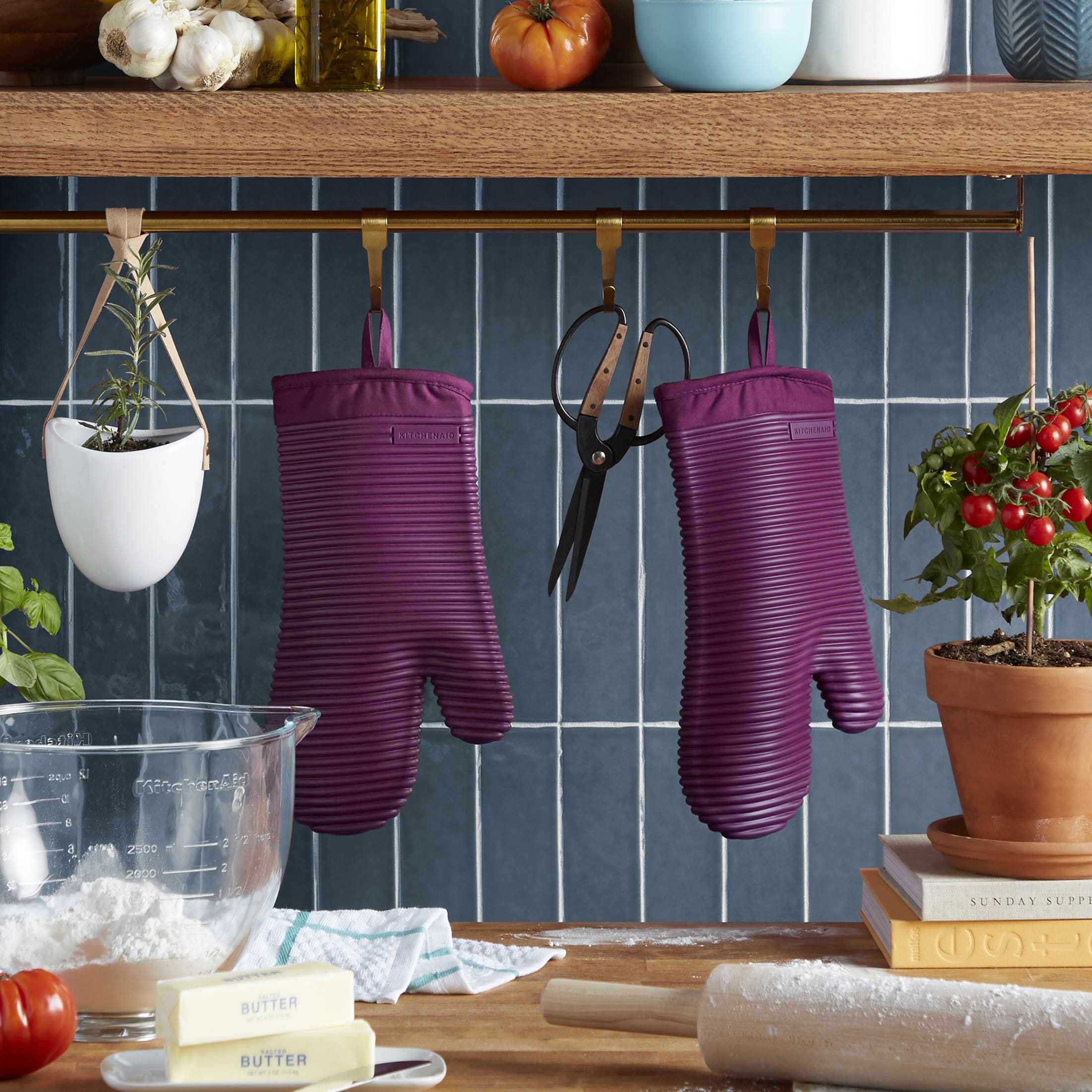 Silicone Oven Mitt Set