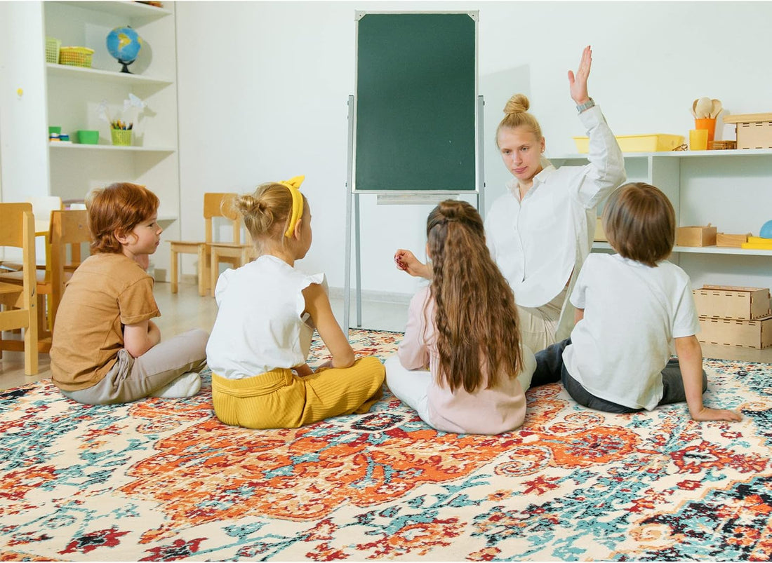 Floral Medallion Area Rug