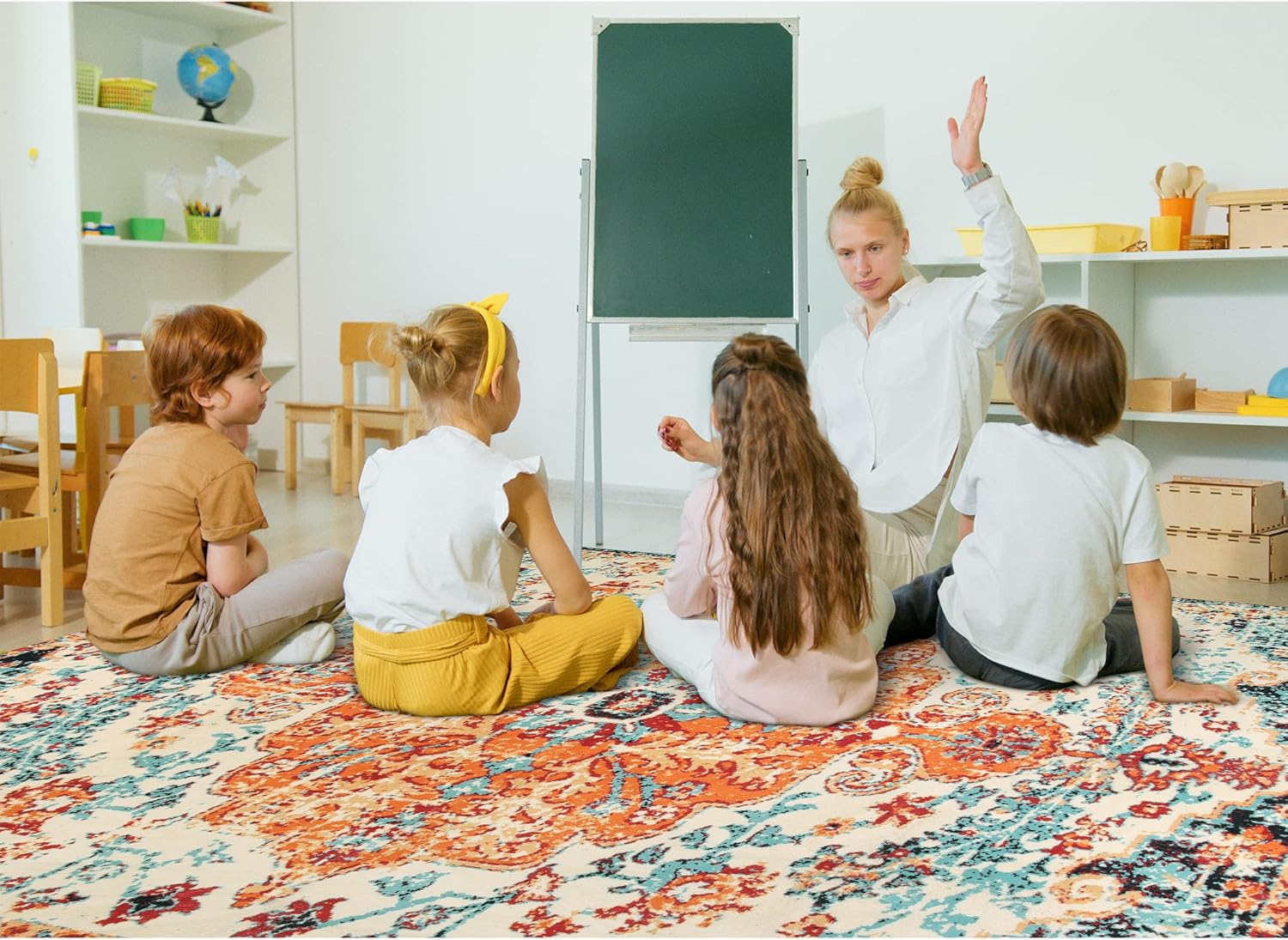 Floral Medallion Area Rug