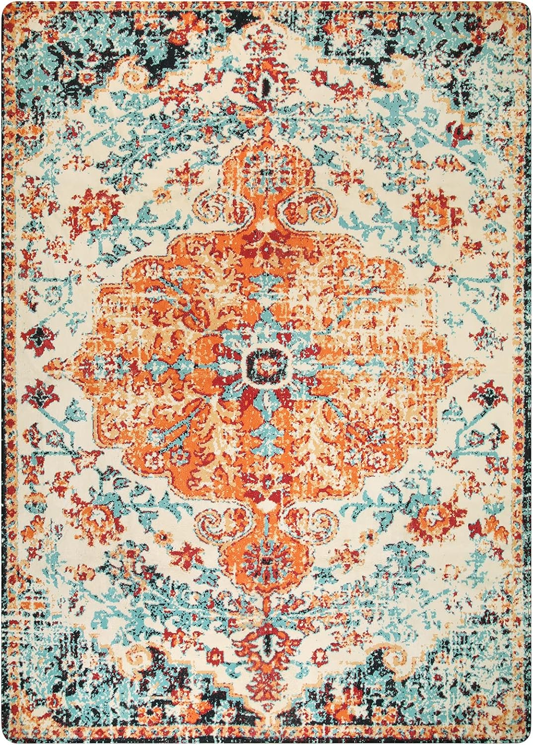 Floral Medallion Area Rug